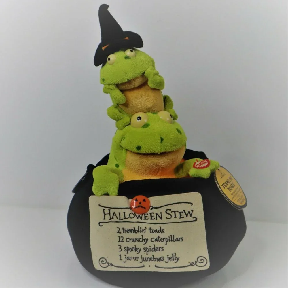 Hallmark Halloween Tremblin Toads Plush Decor - Picture 5 of 15